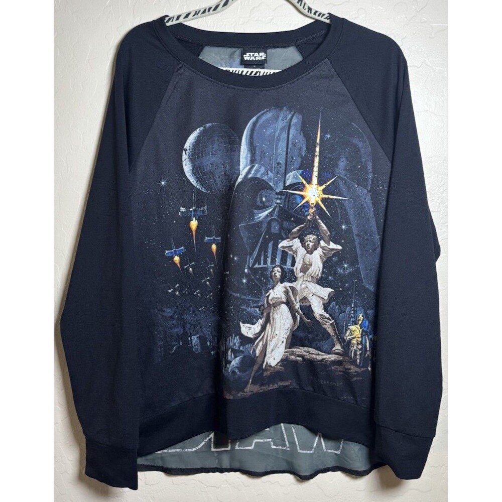 Star Wars Darth Vader Long Sleeve Graphic Shirt Top Clothing Size L